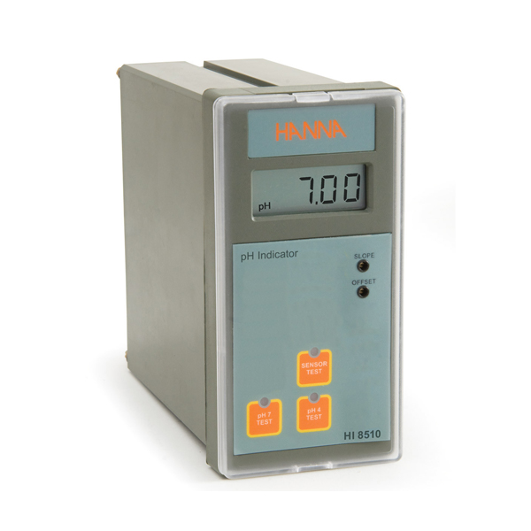 Panel Mounted pH Analog Indicator with Self-diagnostic test range: 0.00 to 14.00 pH