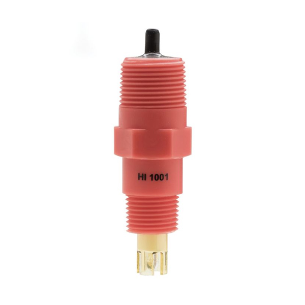 Double junction process pH electrode with PVDF body PTFE junction BNC connector and 3m cable